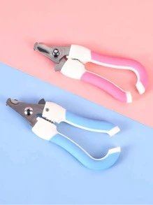 1入組隨機色不銹鋼寵物指甲剪