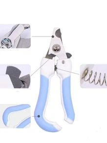 1入組隨機色不銹鋼寵物指甲剪