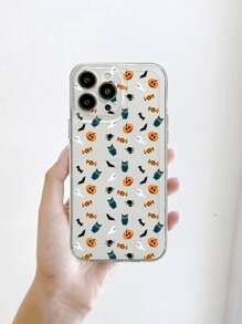 Halloween Pumpkin Pattern Phone Case - Multicolor - View 1