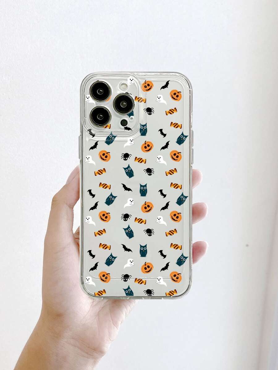 Halloween Pumpkin Pattern Phone Case - Multicolor - View 1
