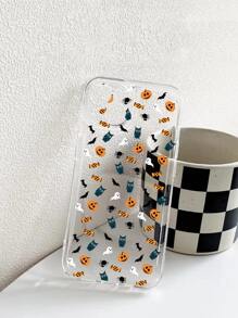 Halloween Pumpkin Pattern Phone Case - Multicolor - View 2