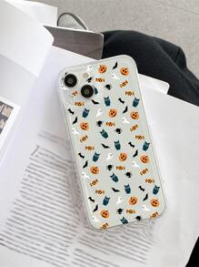 Halloween Pumpkin Pattern Phone Case - Multicolor - View 3