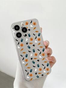 Halloween Pumpkin Pattern Phone Case - Multicolor - View 5