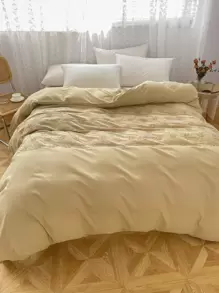 Floral Embroidered Duvet Cover Without Filler