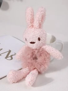 兔子裝飾毛茸茸髮圈 - 彩色 - 查看 3