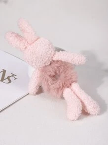 兔子裝飾毛茸茸髮圈 - 彩色 - 查看 4