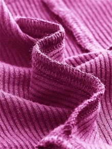 SHEIN MOD Solid Asymmetrical Hem Cami Top - Red Violet - View 4