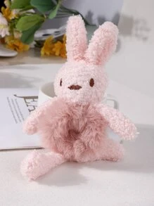 兔子裝飾毛茸茸髮圈 - 彩色 - 查看 5