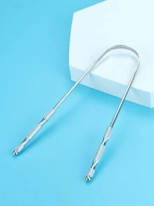 1 pieza Limpiador para lengua - Plateado - Ver 3