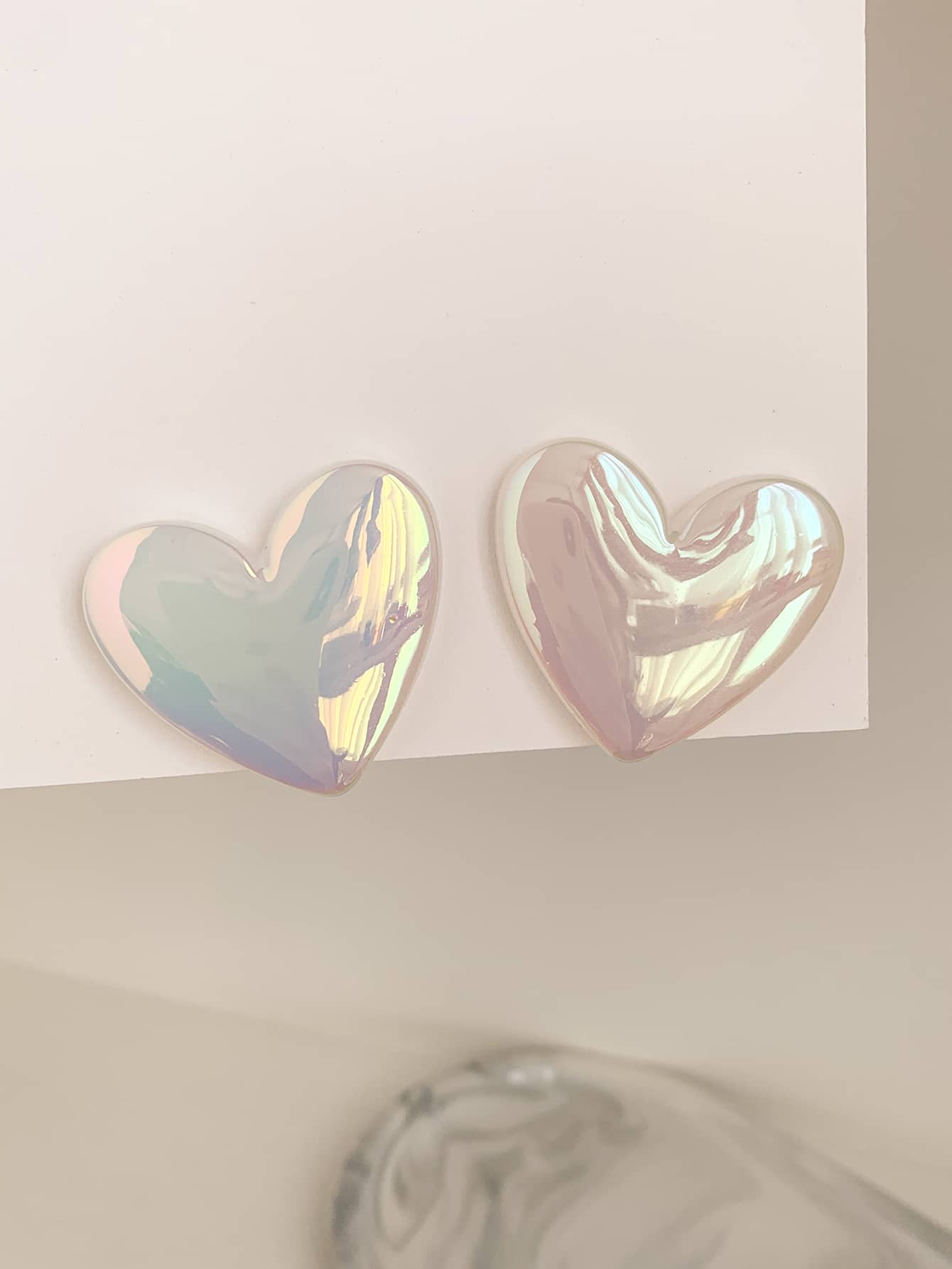 心形设计耳环情人节 - 彩色 - 查看 1