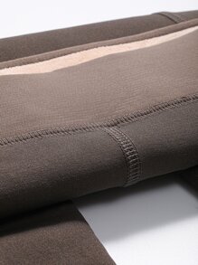 DAZY Medias térmicas con pie y cintura alta - Café integral - Ver 7