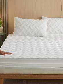 幾何提花床墊套