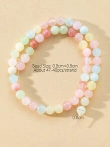 1 hebra Accesorio de joya DIY cuenta - Multicolor - Ver 3