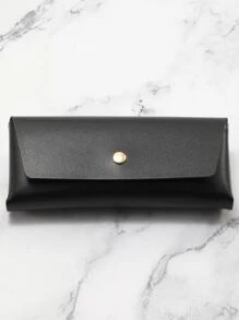 Geometric Frame Top Bar Eyeglasses - Black - View 6