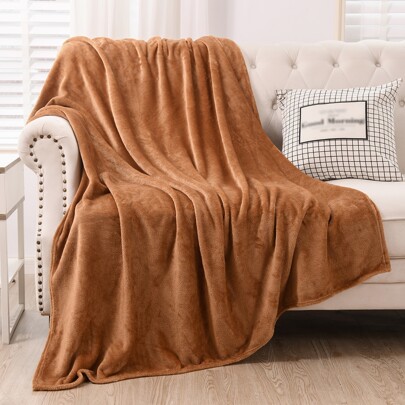 1pc Solid Color Blanket
