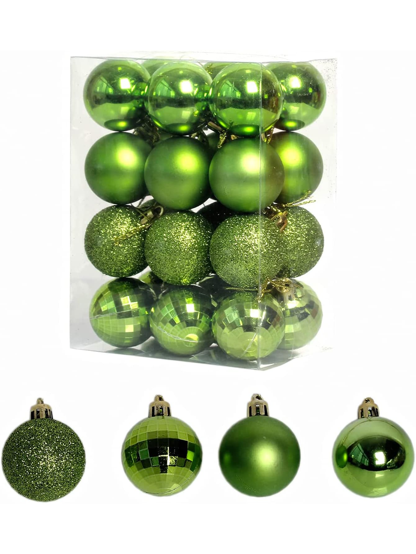 24pcs Christmas Tree Decoration - Green - View 1