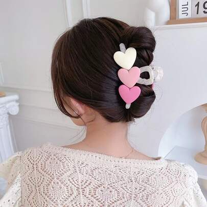 Heart Decor Hair Claw