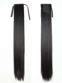 Nối dài tóc tổng hợp kiểu đuôi ngựa cực dài - màu đen - Xem 1