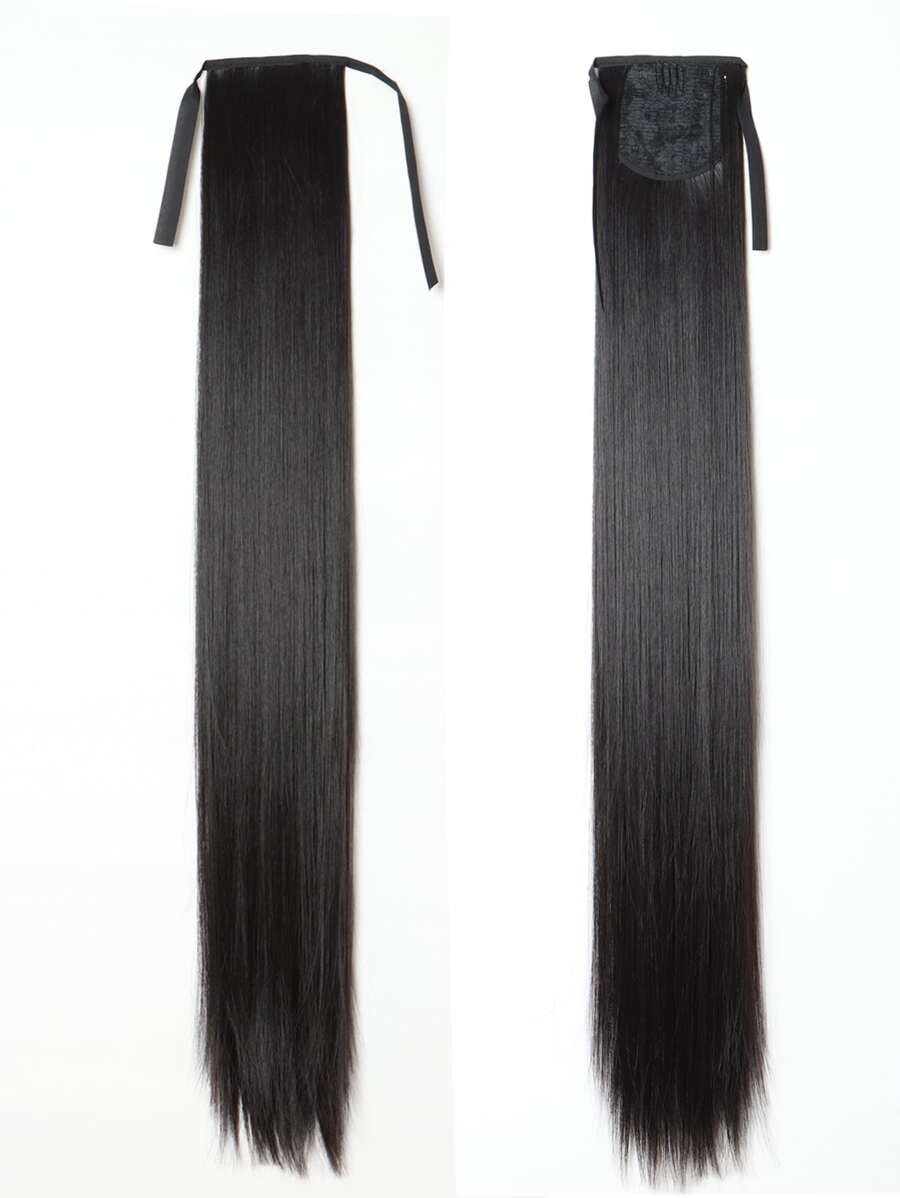 Nối dài tóc tổng hợp kiểu đuôi ngựa cực dài - màu đen - Xem 1