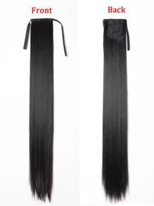 Nối dài tóc tổng hợp kiểu đuôi ngựa cực dài - màu đen - Xem 4