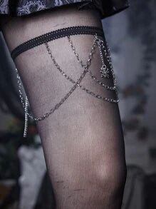 ROMWE Goth Đồ trang sức Đúng mốt - Bạc - Xem 2