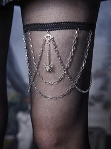 ROMWE Goth Đồ trang sức Đúng mốt - Bạc - Xem 4