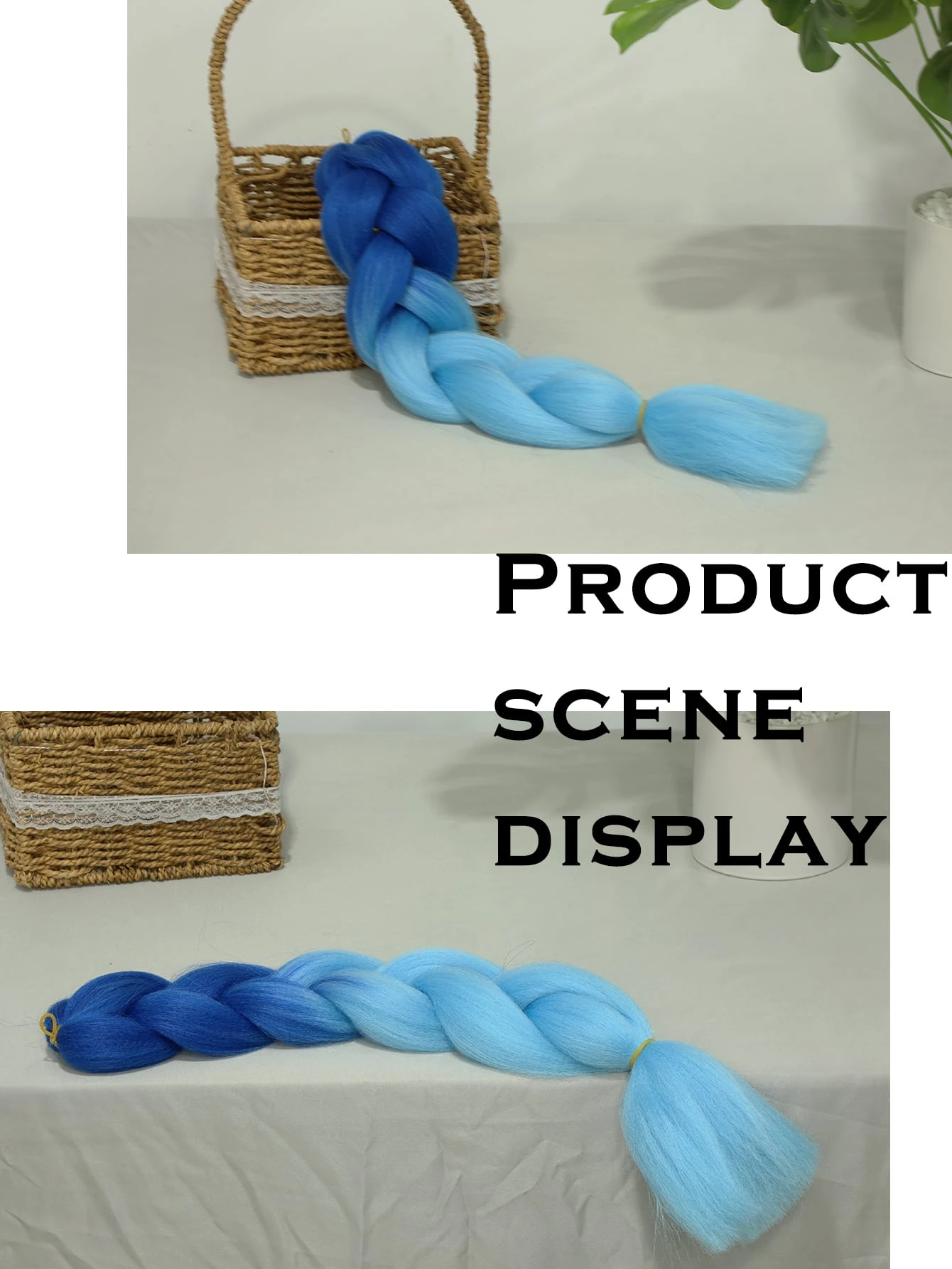 Miniatura 5 de Trenza de pelo sintético largo Multicolor