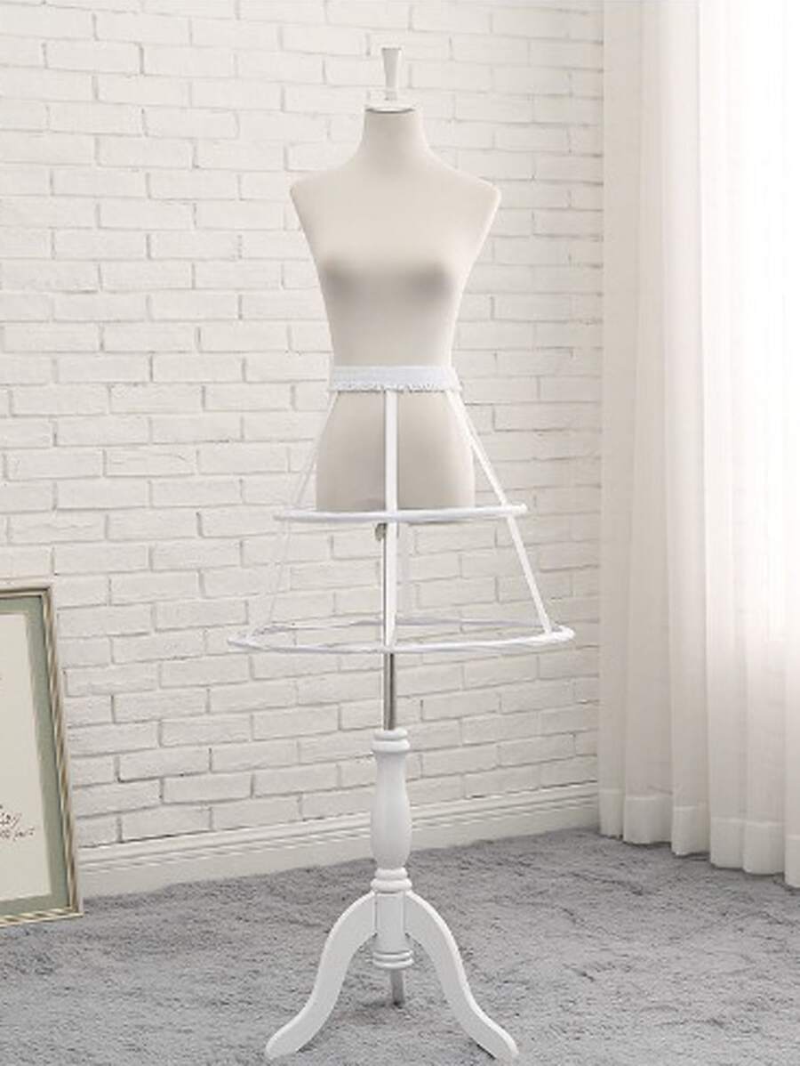 1pc White Lolita Skirt Accessory - Hoop Crinoline Petticoat For Daily, Cosplay, Party, Costume Fall Clothes For Women - White - View 1