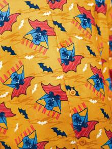 BATMAN X SHEIN 小男童字母和卡通圖案襯衫