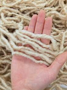 6 包女士 Soft Locs 钩针假发，Soft Locs 合成钩针假发，预成圈金发接发，仿 Locs 脏辫合成接发，可作为圣诞礼物（613#-6P） - 米色 - 查看 4