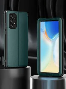 透明翻蓋手機殼 - 綠色 - 查看 2