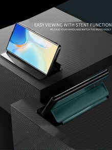 透明翻蓋手機殼 - 綠色 - 查看 4