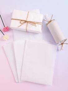 10入組素色禮品包裝紙帶繩索 - 白色 - 查看 2