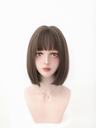 ナチュラル ショート ストレート シンセティックウィッグ