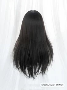 1 Piece Synthetic Heat-Resistant, Long Straight Hair Wigs In Multi Color, 24 Inches Long. Full Machine Weave Daily Natural Realistic Wig Christmas Decor Gifts Flash Carnival Flash - Multicolor - View 2