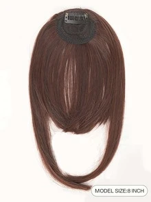 夾片前劉海有鬢角 - Dark Brown - 查看 2