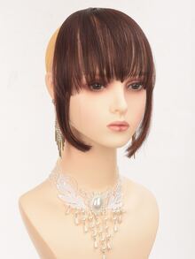 夾片前劉海有鬢角 - Dark Brown - 查看 7