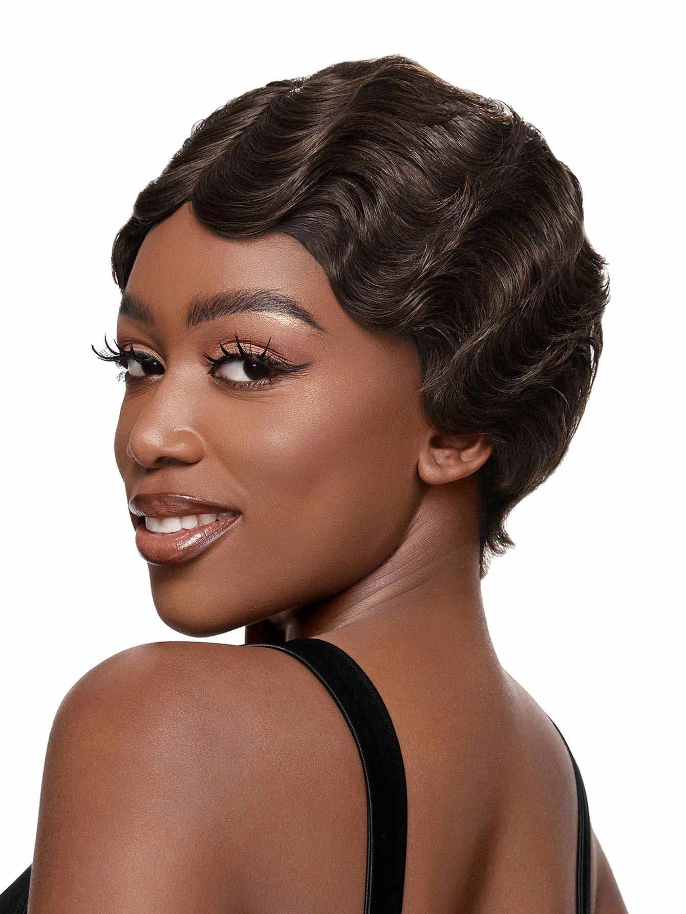 Short Curly Human Hair Wig | SHEIN USA