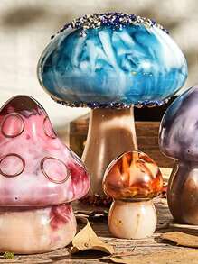 6 cái nấm hình khuôn tự làm bằng silicone - trắng - Xem 2