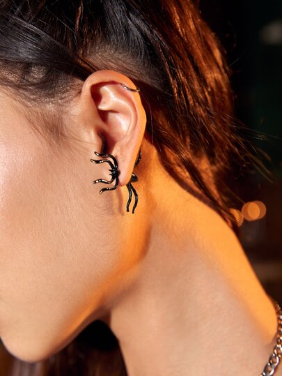 Fairycore أقراط بديكورعنكبوت قطعة واحدة