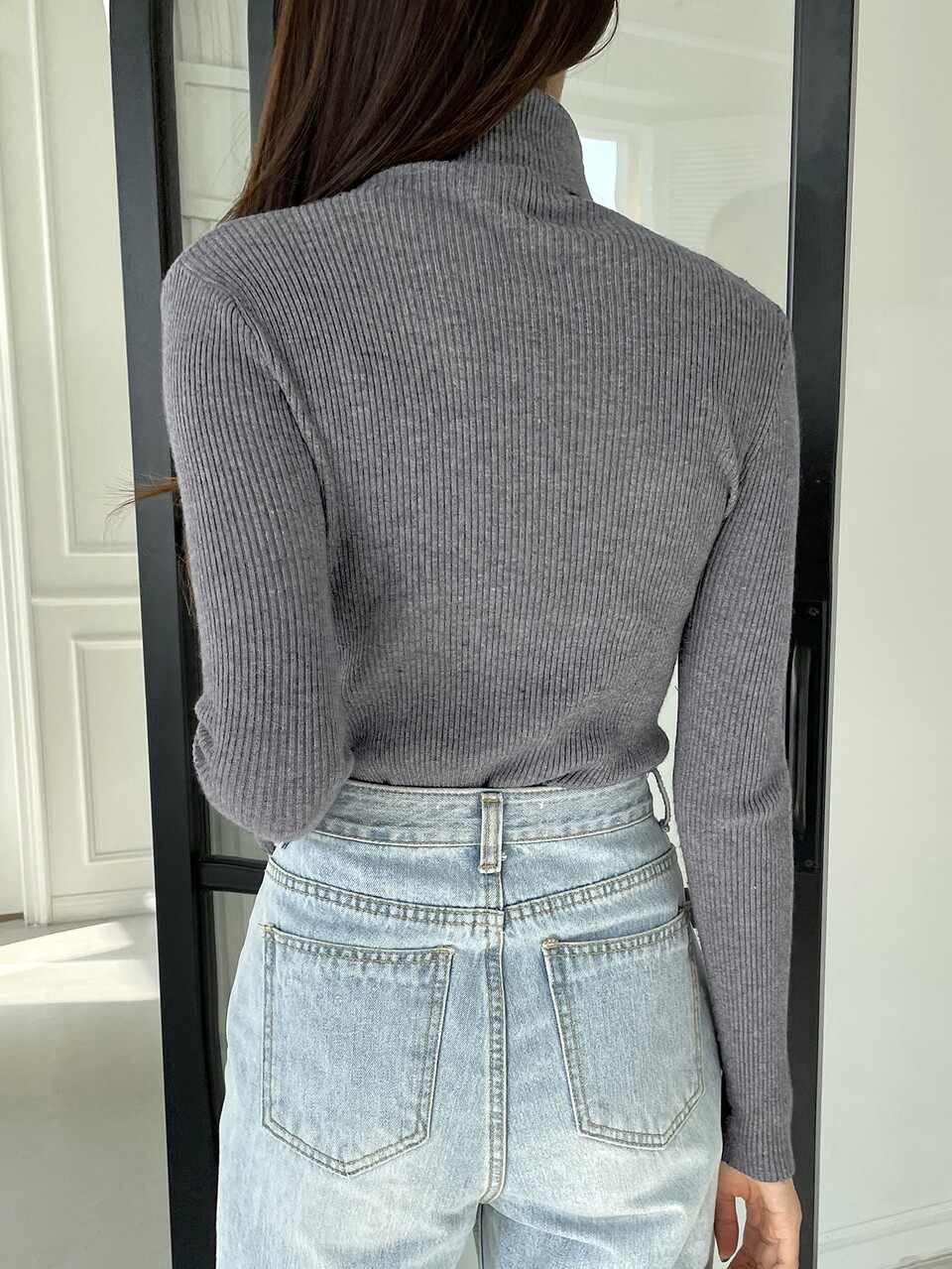 New Women Business Casual Style Knitted Pullover, Suitable For Autumn, Long Sleeve Tops, Fall Women Clothes Turtleneck Women Sweater