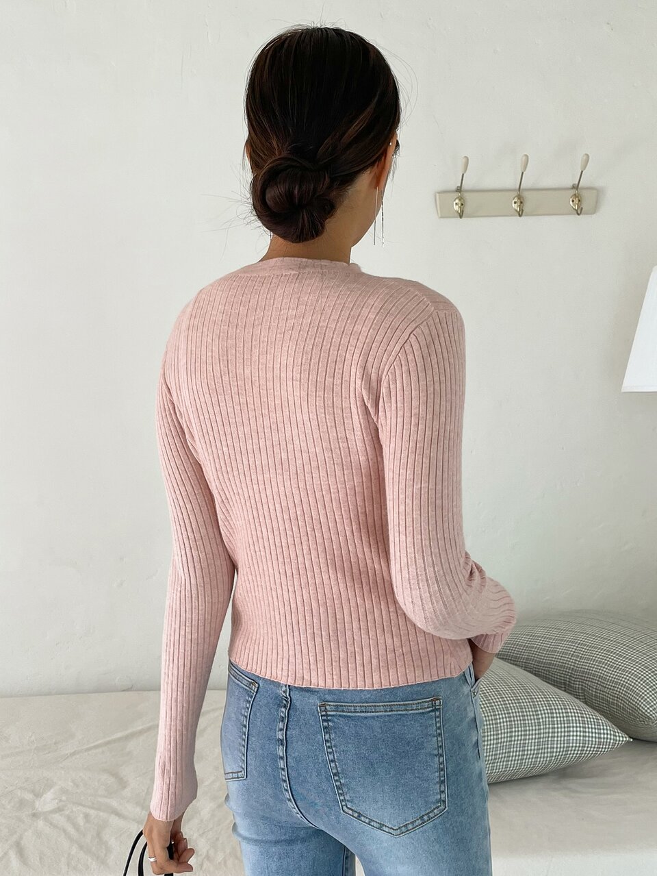V-neck Lace Cardigan