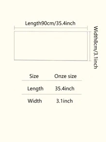 Elegant Striped Pattern Skinny Scarf - Beige - View 5