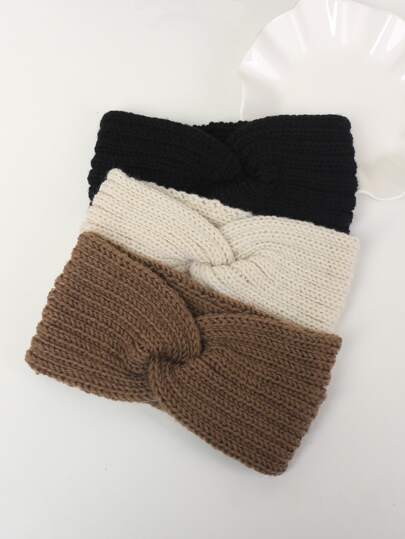 1/3pcs Women Knitted Headband, Multi-Color, Warm And Comfortable For Daily Use Hair Band Turban Headband Sweatband Fall Winter Hair Accessories For Women For Vacation Outfits Woman Elegant Scarf Women Bandanas Soft Headwrap