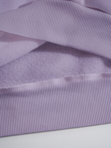 INAWLY Quần áo thể thao nữ Con số Slogan Giải trí - Màu tím hoa cà - Xem 4