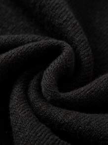 Aesthetic Post--Men Striped Trim Sweater Vest - Black - View 6