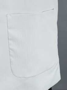 Manfinity Men Lapel Collar Single Button Blazer - Light Grey - View 8