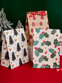 8pcs Christmas Pattern Random Gift Bag - Multicolor - View 1
