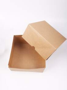 2入組素色禮物盒和1卷麻繩 - 卡其色 - 查看 4