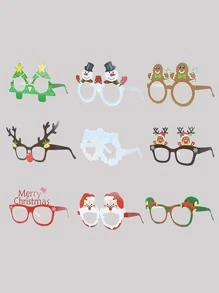 9pcs Christmas Decor Party Glasses - Multicolor - View 2